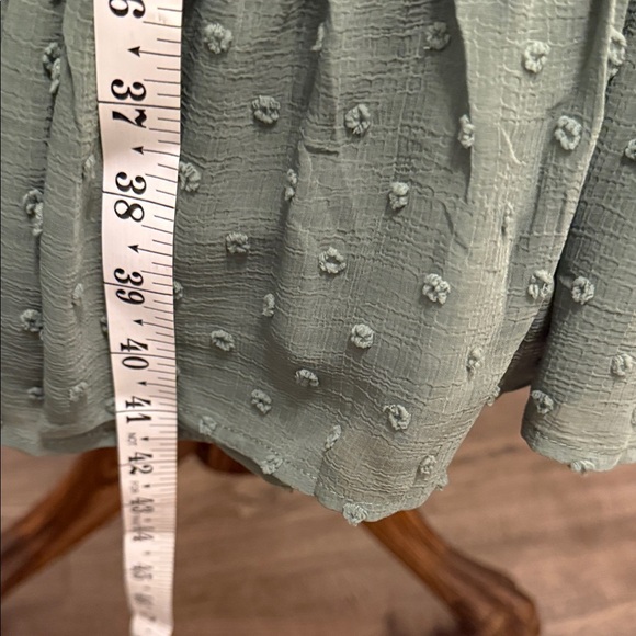 Monteau Textured Green Sleeveless Midi Dress with Elastic Waist Sz Medium - Picture 10 of 11